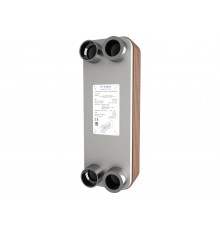 Ридан 021B8726R — Теплообменник пластинчатый паяный BPHE_RD-027-24-3,0-H, присоединительный штуцер Q1/Q2 — L1, Q3/Q4 — H1"1/8