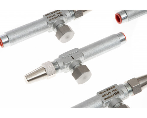 Ридан 148B3769R — Игольчатый запорный клапан SNV-L G1/2''- W1/2 L100 c заглушкой, PN 52, номинальный диаметр — 8 мм, температура рабочей среды, °С — -50...+