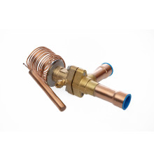 Ридан 069B3220R — Клапан терморегулирующий TE55-20, R134a, T кипения -40...10 ℃, угловой, присоединительные патрубки 1"1/8