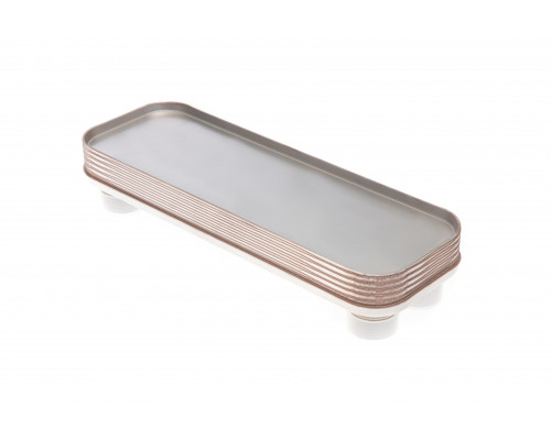 Ридан 021B8723R — Теплообменник пластинчатый паяный BPHE_RD-027-18-3,0-H, присоединительный штуцер Q1/Q2 — L1, Q3/Q4 — H1"1/8