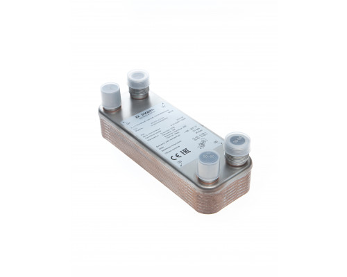 Ридан 021B0040R — Теплообменник пластинчатый паяный BPHE_RD-014-40-3,0-H, присоединительный штуцер Q1/Q2 — L3/4“, Q3/Q4 — H7/8“