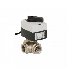 Кран шаровый трехходовой с э/приводом Danfoss AMZ-113 Ду15 24В 082G5412