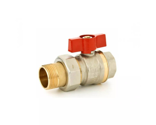 Шаровой латунный кран Danfoss BVR-F полнопроходной со сгоном 1/2" 065B8203