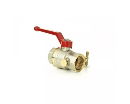 Кран шаровой BVR-DR PN40 DN50 со спускным элементом Ridan 065B221R