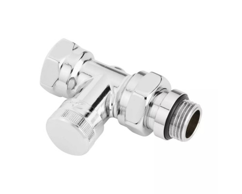 Запорный клапан RLV-CX Угловой, хромированный | Danfoss 003L0274 ДУ 15