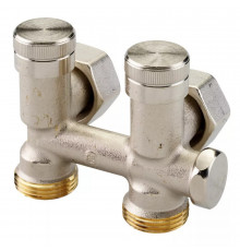 Клапан RLV-K Danfoss для нижнего присоединения к радиатору с возможностью опорожнения Угловой | 003L0283/003L0393