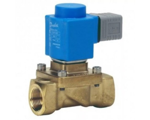 Клапан электромагнитный Danfoss EV250B с катушкой нормально закрытый Ду18 3/4 В