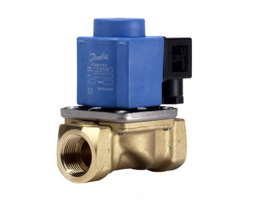 Клапан электромагнитный нормально закрытый Danfoss EV251B Ду18 3/4 В