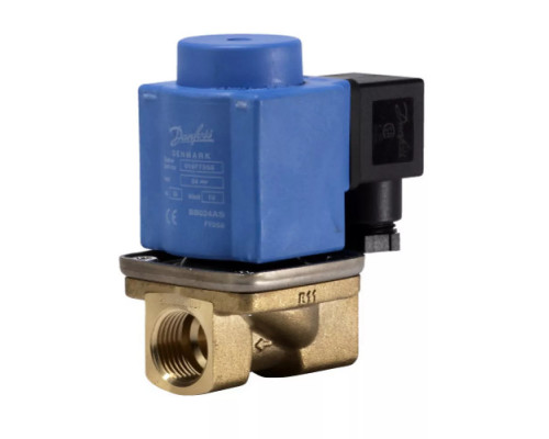 Клапан электромагнитный нормально закрытый Danfoss EV251B Ду12 1/2 В